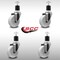 Service Caster 4'' SS Nylon Wheel Swivel 1-7/8'' Expanding Stem Caster Set, 4PK SCC-SSEX20S414-NYS-178-4 - alternate 3